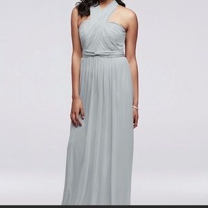 David’s Bridal size 6 Style-Your-Way Mesh Pewter